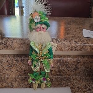 Mark Roberts Green and Gold Decorative Figure